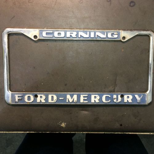 Corning-ford-mercury-license plate-frame.