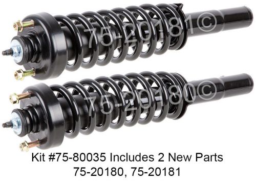 Pair new complete front right &amp; left strut shock coil spring assembly