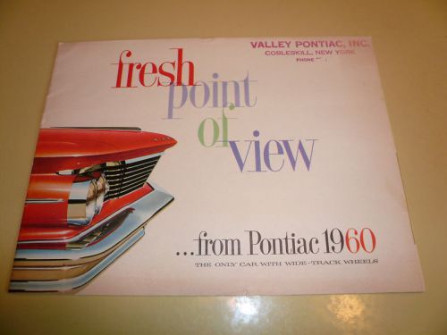 1960 pontiac wide-track sales brochure vintage