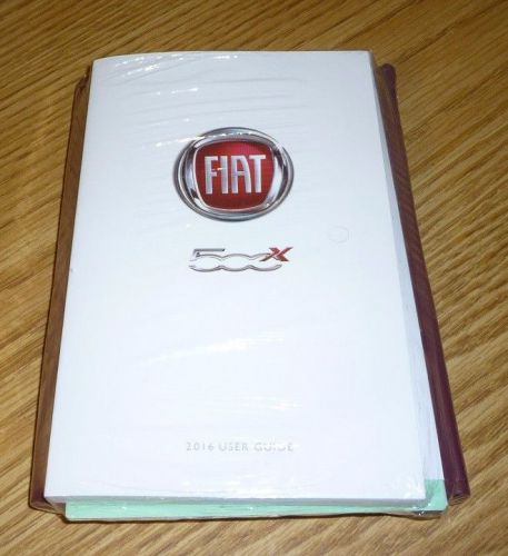 2016 fiat 500x 500 x user guide owners manual set dvd 16 +case brand new