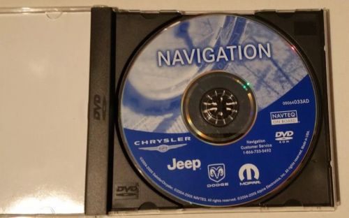 2004 2005 2006 jeep liberty &amp; grand cherokee srt8 overland navigation dvd map ad