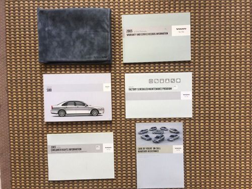 05 2005 volvo s80 owners owner&#039;s manual books set with case oem