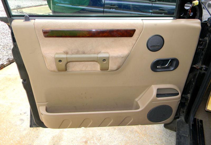 1999-2002 land rover discovery ii left front bahama beige door panel tan #472