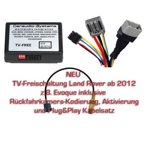 Rear view camera -eingangskodierung + freeview for land rover from 2012