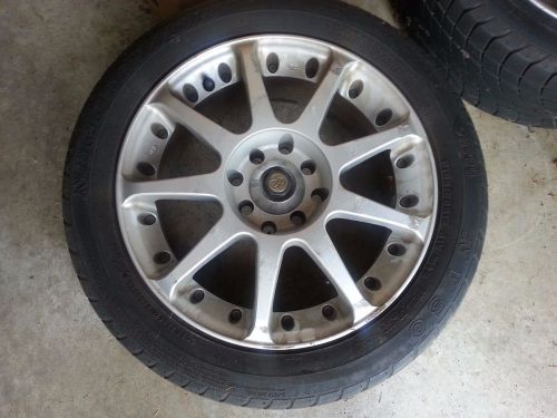 4 enkei cdr9 aluminum rims &amp; nv50 mounted tires, 15”x 6.5, dual drill. b++