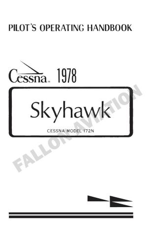 Cessna 172n (160hp) 1978 pilot&#039;s information manual - poh - pim