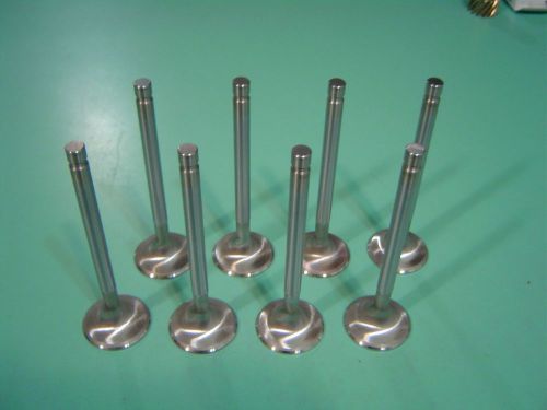 Race flo 4.911&#034;x 1.500&#034; small block chevy exhaust valves 8pcs compare to manley