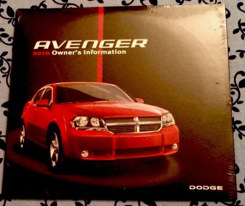 New 2010 dodge avenger series owners manual users guide dvd oem