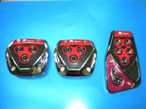 R sport non-slip pedal ( 3-pieces ) for manual car ford pontiac fiat