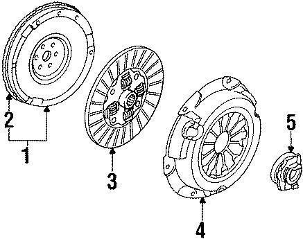 Ford oem clutch friction disc 6s4z7l596a image 3