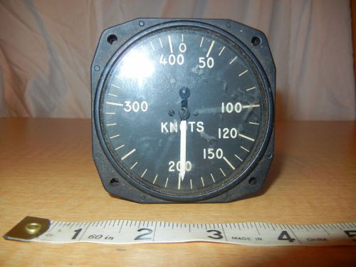 Vintage karnish instruments knots 0-400 airspeed gauge military 28046 2 ac 118 1