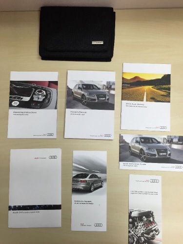 Audi q5 / sq5 2014 with navigation owners manual set with case oem