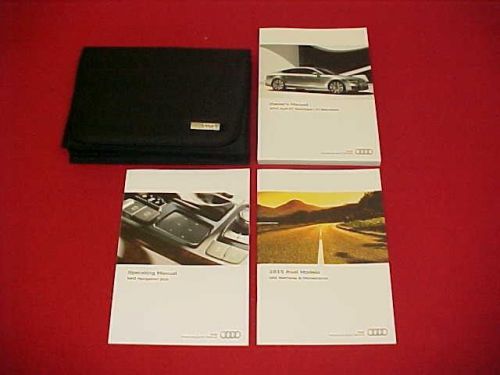 2015 original audi a7 s7 a s 7 sportback owners manual kit 15 + case navigation