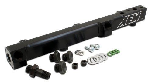 Aem 25-111bk black high volume fuel rail