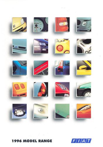 1996 fiat sales brochure catalog uk - cinquecento punto brava bravo barchetta