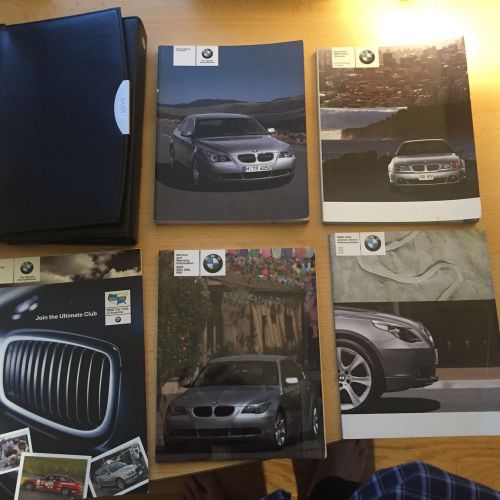 2004 bmw 5 series owners manual with case &amp; various supplements