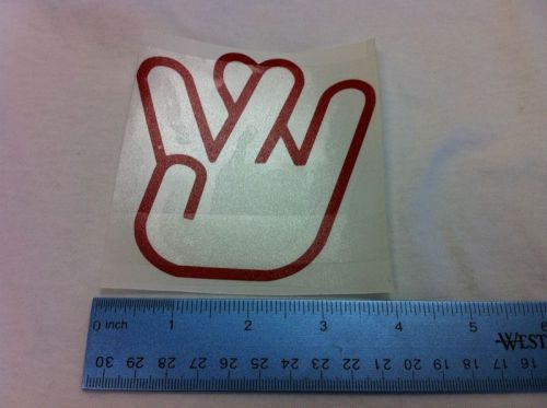 W westside vinyl sticker decal red - pick color!! cali ca bear flag car window