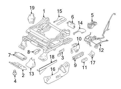 Ford oem seat track cover 7t4z7866410bb image 13