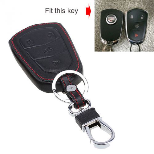 For cadillac srx xts cts ats smart remote car key fob case holder chain 1pcs