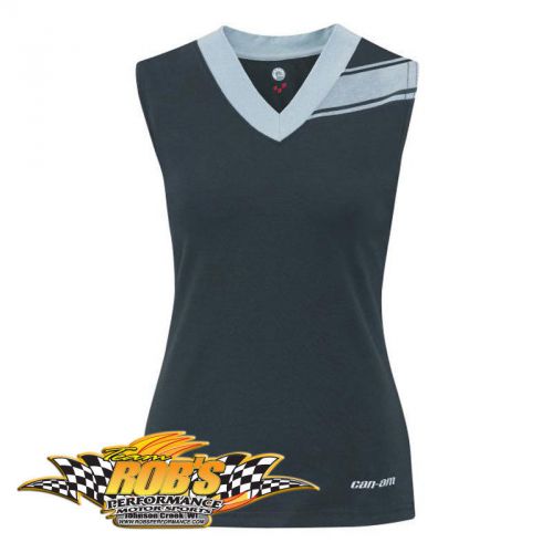 New can-am spyder ladies stripe tank top black large 4532840990 clearance