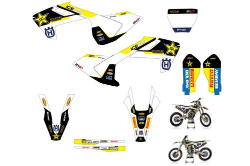 Fc tc 125 250 350 450 2016 / 2017 graphic kit rockstar decals stickers husqvarna