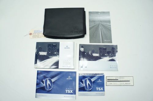 04 acura tsx owners manual literature and leather case original oem