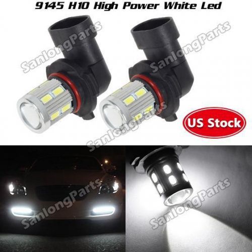 2x 9145 h10 new cree ultra bright white 6000k fog driving light car led for ford