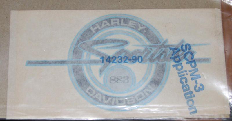 Harley  14232-90 883 decal  nos oem genuine sold each