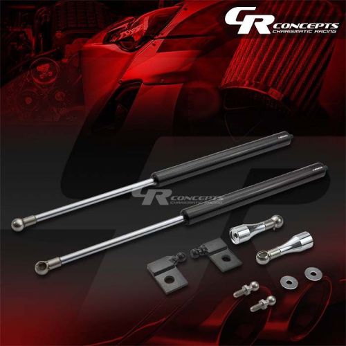 Nrg carbon fiber lightweight shock hood damper for 04-11 mazda rx-8/protege