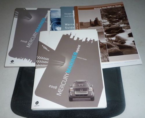 2008 mercury mariner hybrid owners manual set 08 guide w/case