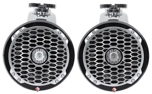 Pair rockford fosgate pm2652w-b 6.5&#034; 340 watt marine wakeboard tower speakers