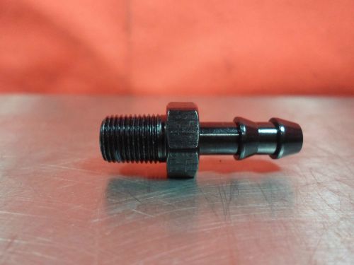 Fragola 484004 black aluminum 1/4 hose barb x 1/8 mpt adapter