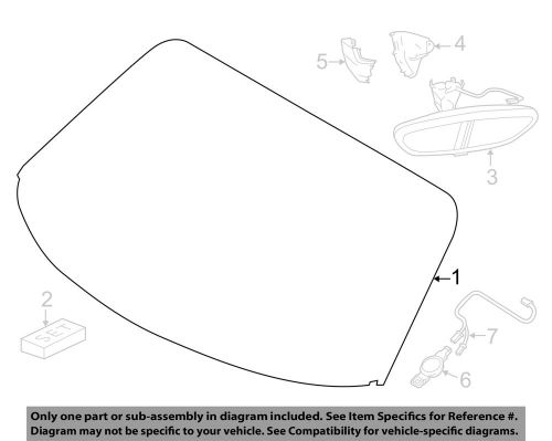 Porsche oem 14-15 cayman-windshield glass 98154191135