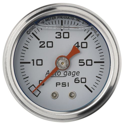 Auto meter 2176 1-1/2&#039;&#039; fuel pressure gauge 0-60 psi