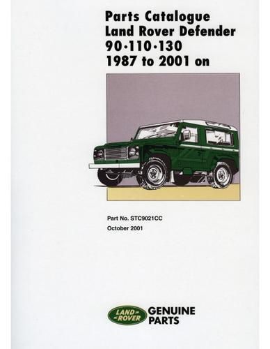 1987-2006 land rover defender parts book 90 110 130 part catalog catalogue book