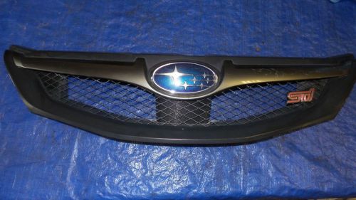 08-11 subaru wrx sti oem front bumper grill factory mesh insert assembly gr8 gv8