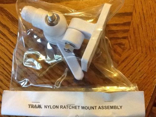 Antenna ratchet mount nylon vhf marine boat adjustable white tram