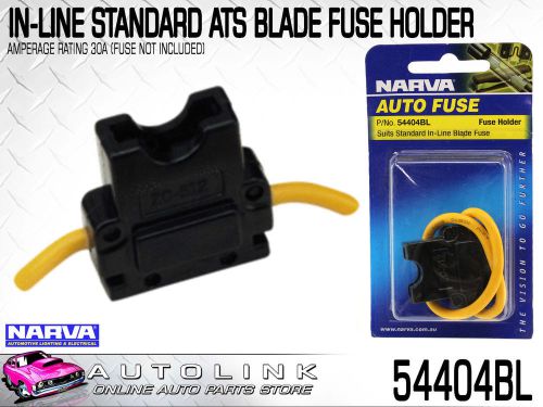 Narva in-line standard ats blade fuse holder - 30 amp rated ( 54404bl )