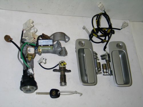 97 98 99 00 lexus es300 oem ignition switch door &amp; trunk lock set w/ key es 300