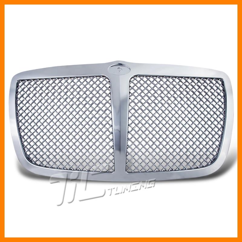 2005-2010 chrysler 300 chrome mesh front grill upper grill euro style 300c new