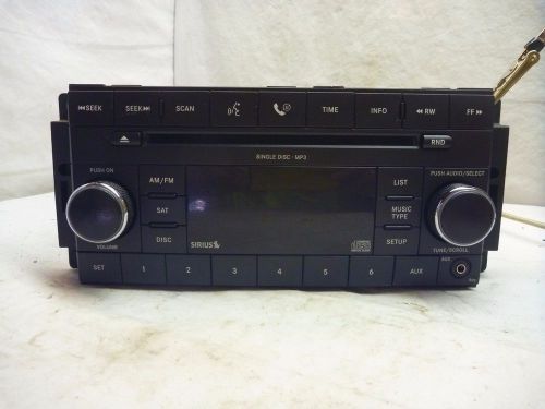 07-10 chrysler dodge jeep sirius radio cd mp3 player res p05064420af st33