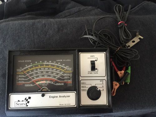 Vintage 70s sears engine tune-up analyzer auto car rpm dwell old tester