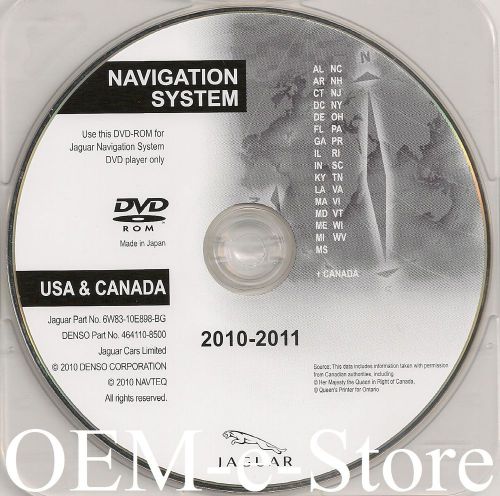 2007 to 2012 jaguar xk xkr coupe / convertible navigation oem dvd east coast map