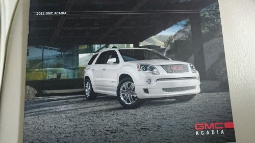 2011 gmc truck acadia deluxe sales brochure catalog - denali