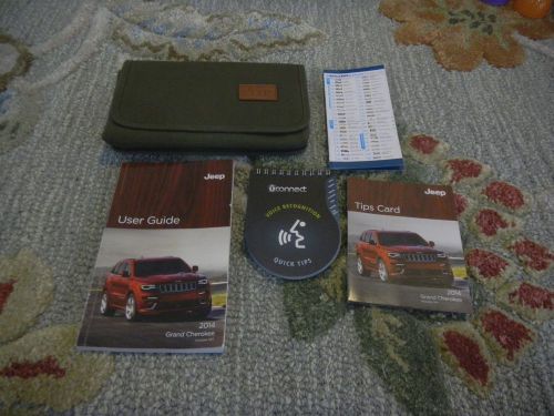 2014 jeep grand cherokee owners manual set + free shipping