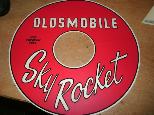 1961 1962 1963 1964 oldsmobile sky rocket air cleaner top lid decal red / clear