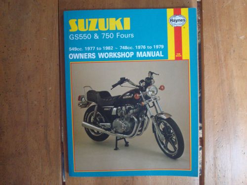 1976 to 1982 suzuki gs550 &amp; 750 fours owners workshop manual