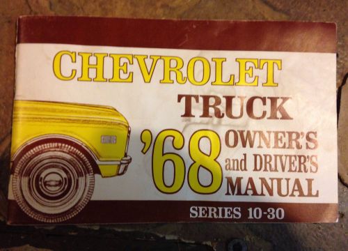 68 chevy truck owners manual