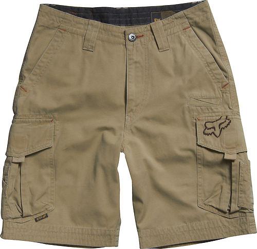 Fox racing slambozo youth boys cargo shorts dark khaki/brown