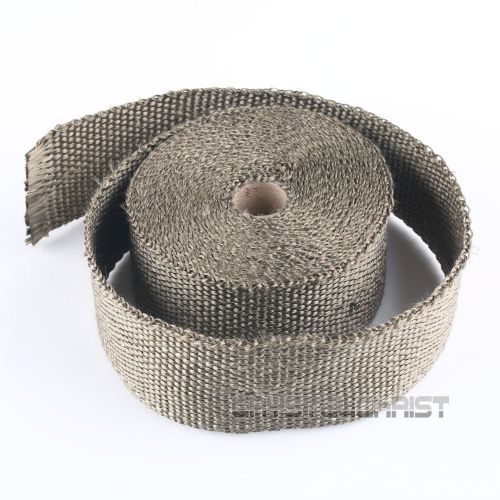 Titanium exhaust/header heat wrap, 2&#034; x 25&#039; roll, heat shield manifold tape